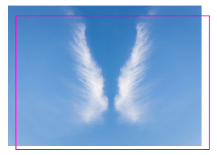 Engelflügel als Wolken am Himmel